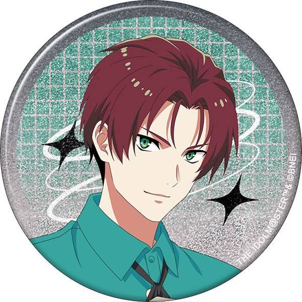 【8月予約】アイドルマスター SideM グリッター缶バッジ／眉見鋭心 サマーマーケット キャラグッズ 4550621347528