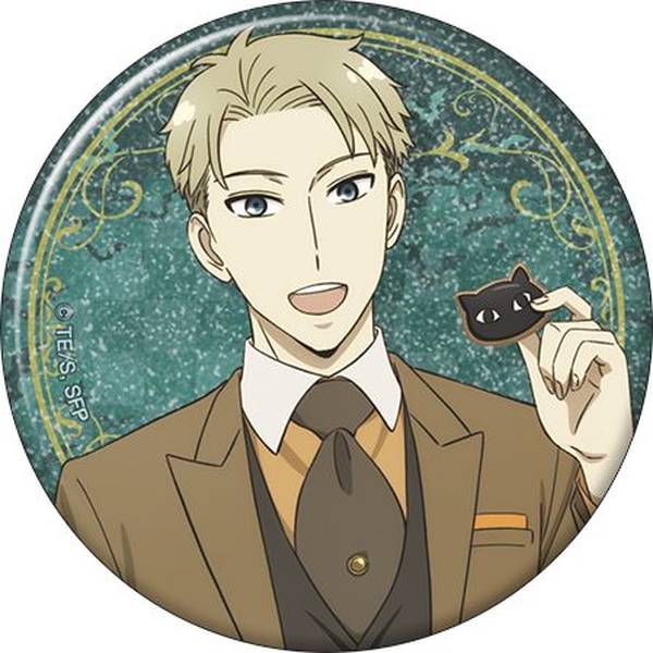 SPY×FAMILY グリッター缶バッジ／ロイド・フォージャー