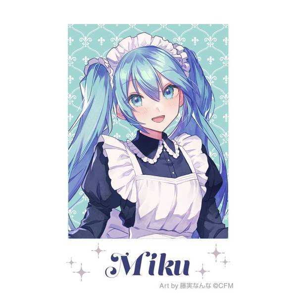 【11月予約】初音ミクシリーズ チェキプリント／初音ミク メイド＆執事 Art by 藤実なんな キャラグッズ 4550621397745