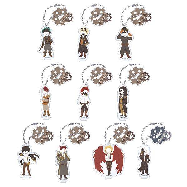 【11月予約】僕のヒーローアカデミア トレーディングスタンド付アクリルキーホルダー／ゆるパレット 10個入BOX キャラグッズ 4550621415791