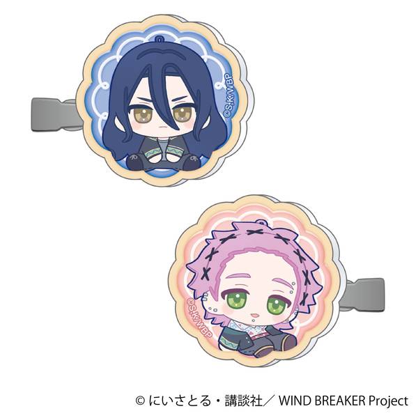 【1月予約】WIND BREAKER アクリルヘアクリップセット／杉下 京太郎&桐生 三輝 ぬいパル すきっぷ キャラグッズ 4550621426056