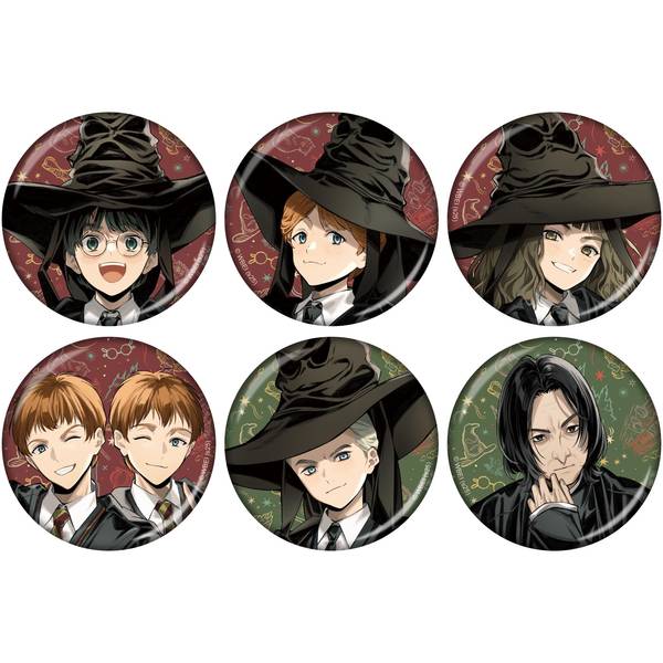 ハリーポッター 缶バッジコレクション／組分け(全6種) 6個入BOX