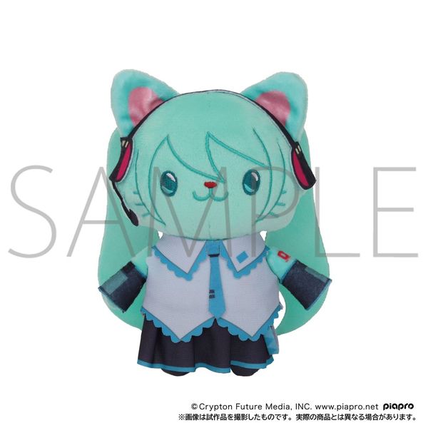 【6月予約】初音ミクシリーズ withCATアイマスク付きぬいぐるみキーホルダー／初音ミク キャラグッズ 4550621460876