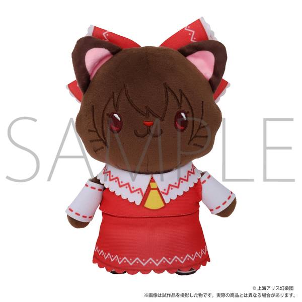 【5月予約】東方Project withCATアイマスク付きぬいぐるみキーホルダー／博麗霊夢 キャラグッズ 4550621466502