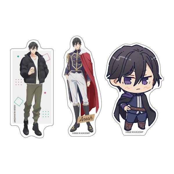 【3月予約】TVアニメ「異世界の沙汰は社畜次第」 ステッカーセット(3枚入り)／アレシュ・インドラーク キャラグッズ 4550621480966