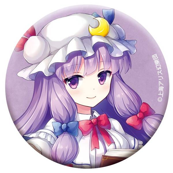 【3月予約】東方Project シルキーマット缶バッジ／パチュリー・ノーレッジ キャラグッズ 4550621483783