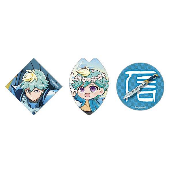 【3月予約】鎧真伝サムライトルーパー ステッカーセット(3枚セット)／北条 武蔵 キャラグッズ 4550621490200