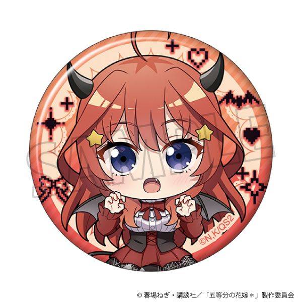 【3月予約】五等分の花嫁＊ 缶バッジ／(ミニキャラ)中野五月 キャラグッズ 4550621494291