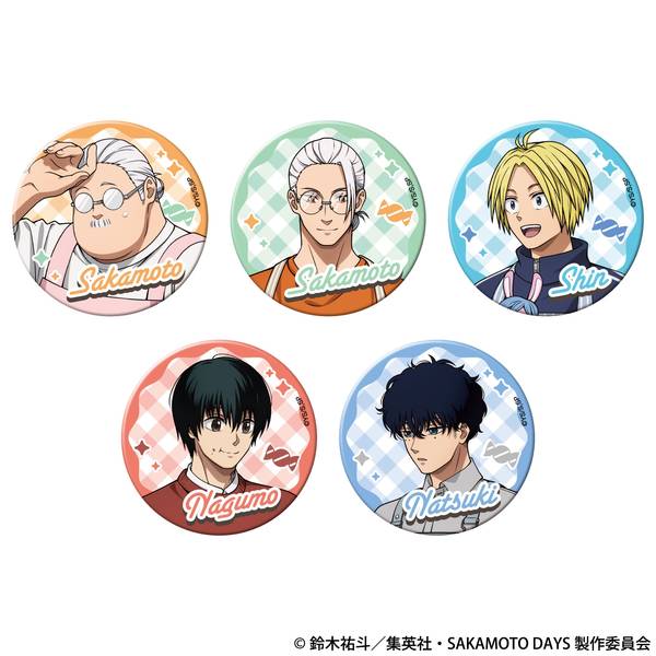 【3月予約】TVアニメ『SAKAMOTO DAYS』 キャラバッジコレクション／ホワイトデー 5個入BOX キャラグッズ 4550621502002