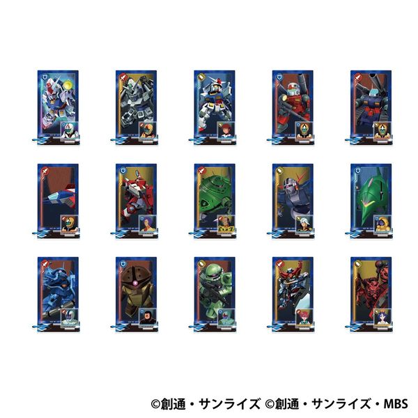 【5月予約】SDガンダム ジージェネレーション エターナル 部隊編成風アクリルスタンドコレクション／機動戦士ガンダム＆GQuuuuuuX 15個入BOX キャラグッズ 4550621503153