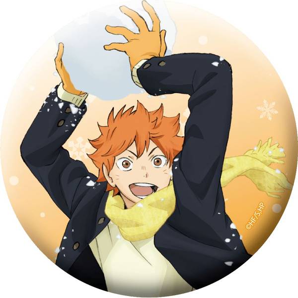 【2月予約】ハイキュー!! グリッター缶バッジ／日向翔陽 キャラグッズ 4550621522116