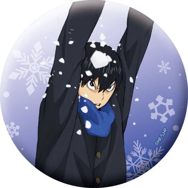 【2月予約】ハイキュー!! グリッター缶バッジ／影山飛雄 キャラグッズ 4550621522123