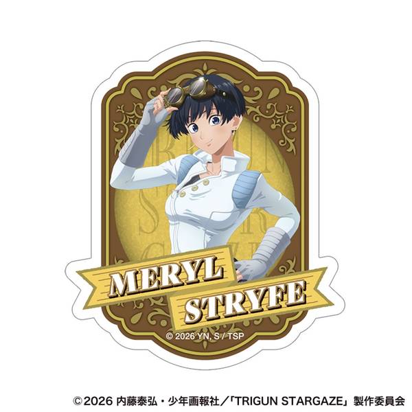 【2月予約】TRIGUN STARGAZE ステッカー／メリル・ストライフ キャラグッズ 4550621533334