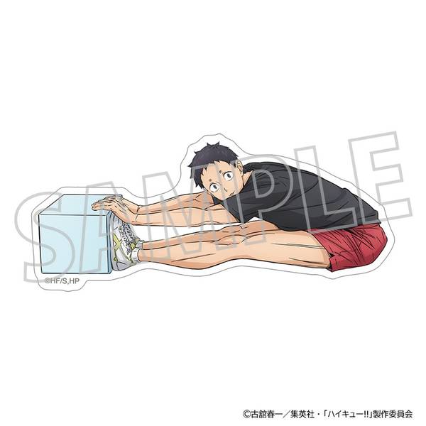 【3月予約】ハイキュー!! ダイカットステッカー／福永招平 体力測定 キャラグッズ 4550621543074