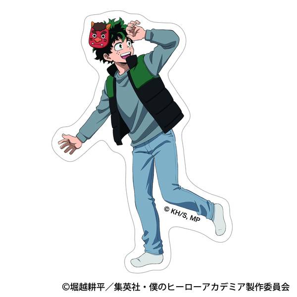 【2月予約】僕のヒーローアカデミア ステッカー／緑谷 出久 撒け！豆まき キャラグッズ 4550621558603