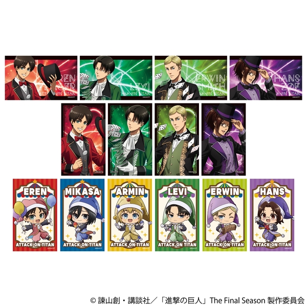 進撃の巨人 トレーディングホロクリアカード 7個入BOX