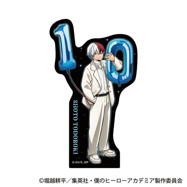 【4月予約】僕のヒーローアカデミア ステッカー／轟 焦凍 10周年スタートダッシュ キャラグッズ 4550621579011
