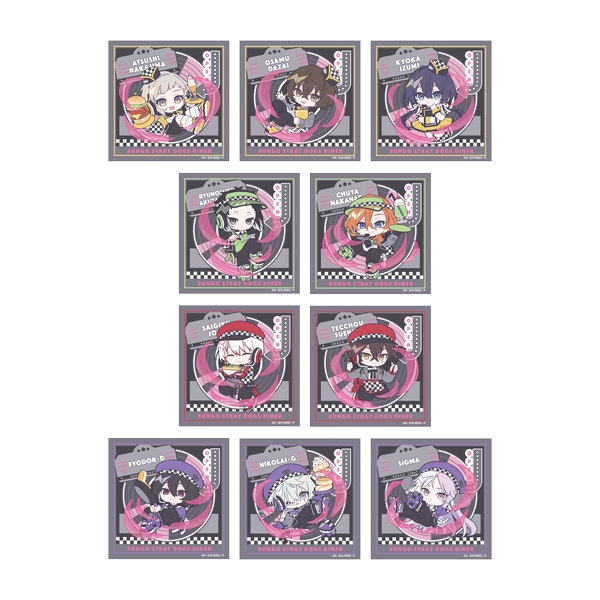 文豪ストレイドッグス ホログラムぺたコレクション／ぱすてるぽっぷ 10個入BOX
