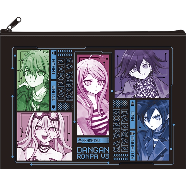 ニューダンガンロンパV3 みんなのコロシアイ新学期 フラットポーチ／ニューダンガンロンパV3