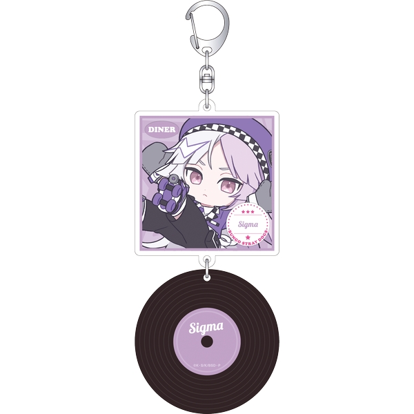文豪ストレイドッグス レコード風アクリルキーホルダー／シグマ ぱすてるぽっぷ