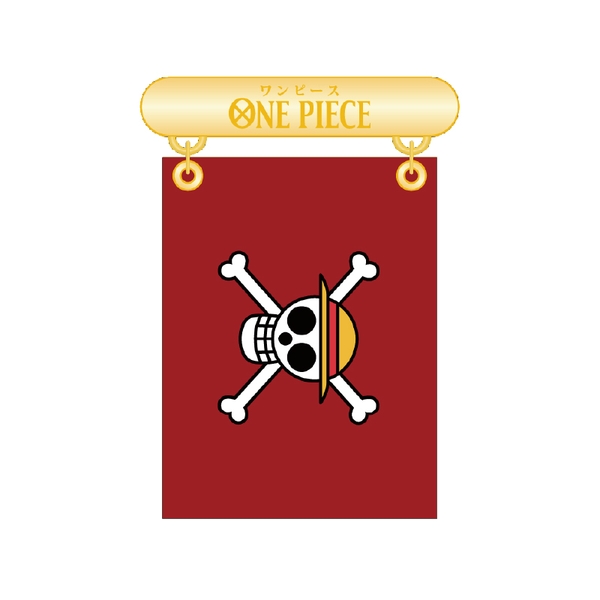 ONE PIECE フラッグバッジ／Vol.1 海賊旗 ルフィ