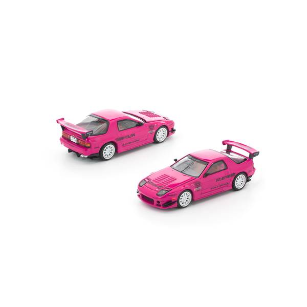 2月予約】POP RACE x Enigma 1/64 マツダ RX-7 FC3S RE雨宮 ピンク