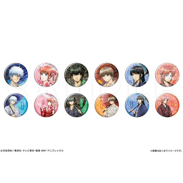 【4月予約】銀魂 トレーディングホログラム缶バッジ Ver. 雪月風花 12個入BOX キャラグッズ 4562480378520