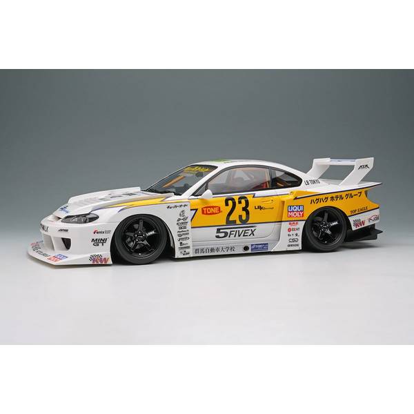 LBWK レースカー 1／18ミニカー S15ホワイト/イエロー LBWK レースカー 1／18ミニカー S15ホワイト/イエロー LBWK レースカー