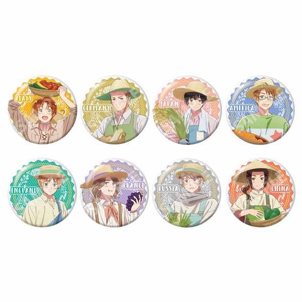【1月予約】アニメ「ヘタリア World★Stars」 収穫祭 缶バッジ 8個入BOX キャラグッズ 4570111218190