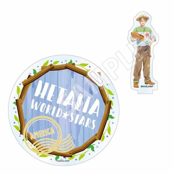 【1月予約】アニメ「ヘタリア World★Stars」 収穫祭 アクリルスタンドコースター アメリカ キャラグッズ 4570111218572