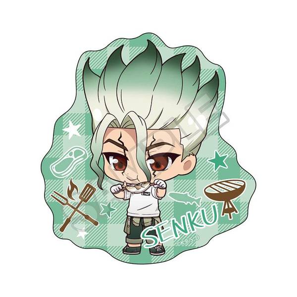 Dr.STONE バーベキュー 缶バッジ 石神千空 Dr.STONE ぷちくじ バーベキュー 缶バッジ 3点セット 石神千空