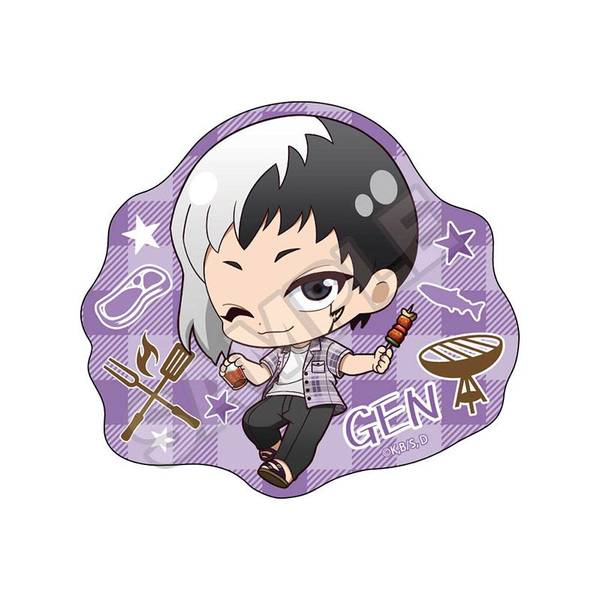 【9月予約】Dr.STONE ちびっつ！ バーベキュー ステッカー あさぎりゲン キャラグッズ 4570111258189
