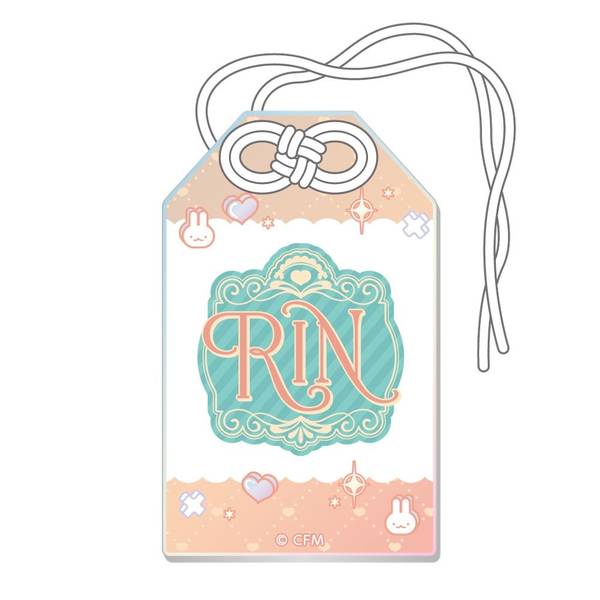 【2月予約】初音ミク 秋葉原フェスティバル2025 お守り風オーロラアクリルストラップ コンセプトカフェver. / 鏡音リン キャラグッズ 4570140139527
