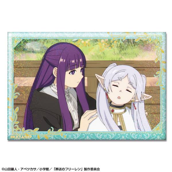 【4月予約】TVアニメ「葬送のフリーレン」 ホログラム缶バッジ デザイン26(フリーレン&フェルン/C) キャラグッズ HBAN-F001-m26