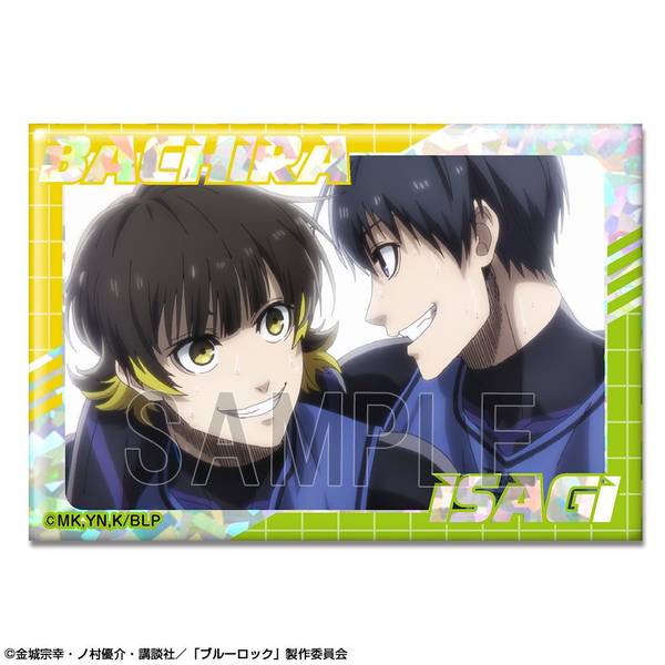 新品 未開封 ブルーロック 原画 ホログラム 缶バッジ スクエア 蜂楽 x7 劇場版 ブルーロック -EPISODE 凪- ホログラム缶バッジ デザイン35(潔