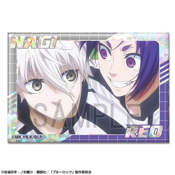 【4月予約】劇場版 ブルーロック -EPISODE 凪- ホログラム缶バッジ デザイン37(凪 誠士郎&御影玲王/A) キャラグッズ HBAN-B004-m37