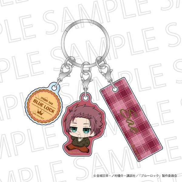 ブルーロック　アクリルチャーム　ガチャガチャ 糸師 冴 TVアニメ『ブルーロック』 ぷちてく チャーム付きキーホルダー