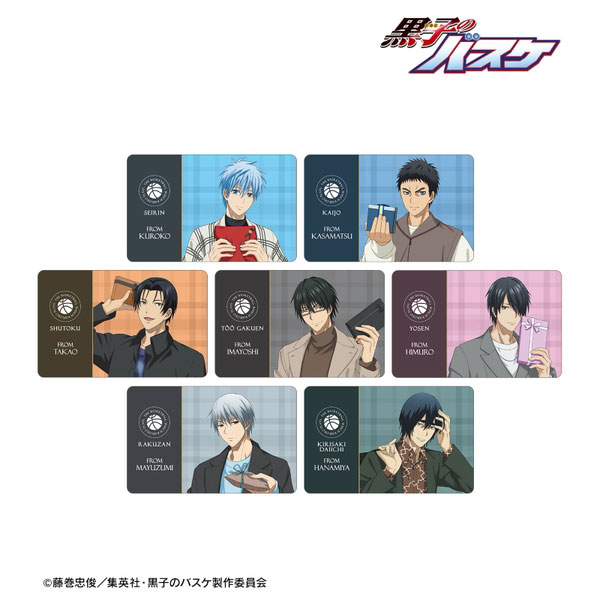 【4月予約】黒子のバスケ描き下ろし プレゼントver. トレーディングプラスチックギフトカード 7個入BOX キャラグッズ 4571622831250