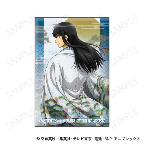 銀魂 スクエア缶バッジ 和装×振り向き Ver. D：桂小太郎