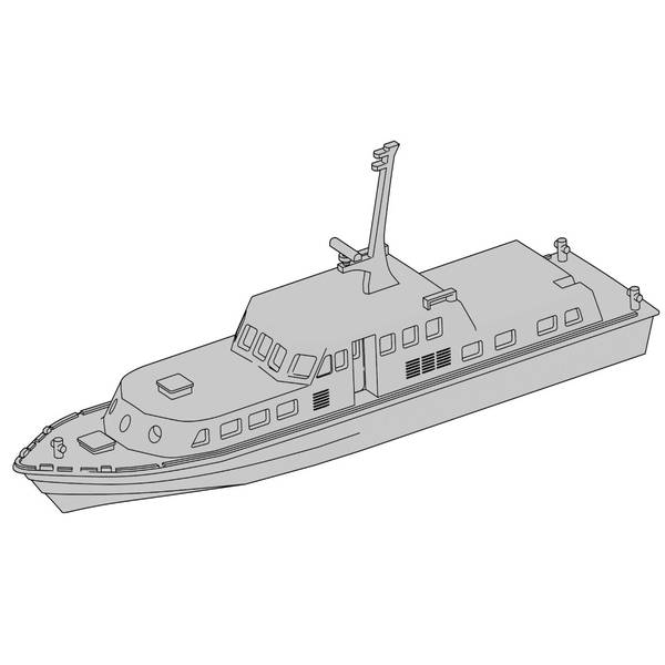 10月予約】モデリウム 1/700 海上自衛隊 YF2137号30t型交通船 スケール