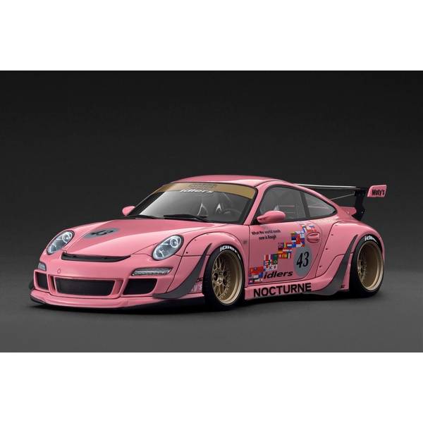 ホットウィールカスタム ポルシェ RWB ピンク ✩深リム☆トミカ改造 ホットウィールカスタム ポルシェ RWB ピンク ✩深リム☆トミカ改造