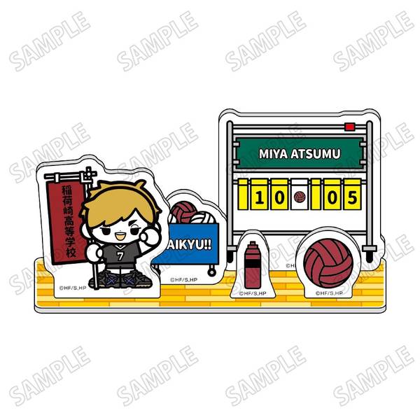 【5月予約】ハイキュー!!ミニキャラアクリルジオラマ【のぼりver.】(9)宮 侑 キャラグッズ 4573613710995