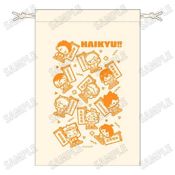 【5月予約】ハイキュー!!ミニキャラ巾着【のぼりver.】 キャラグッズ 4573613711190