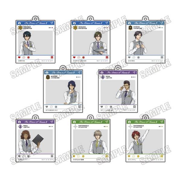 【2月予約】アニメ『新テニスの王子様』 描き下ろしアクリルキーホルダーコレクション[ホテルマンver.2] 8個入BOX キャラグッズ 4573613738753