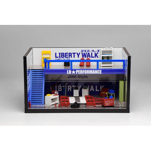 2月予約】MOTORHELIX 1/64 リバティーウォーク LB Theme Garage ブルー