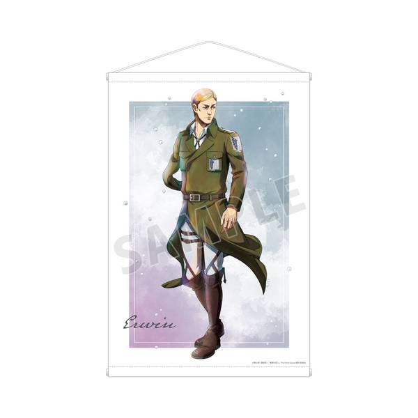 進撃の巨人描き下ろし エルヴィン 冬の歩みver. B2タペストリー