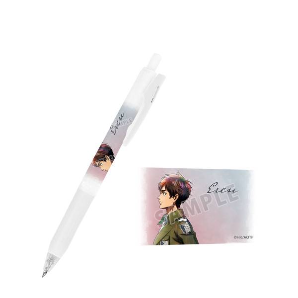 【9月予約】進撃の巨人描き下ろし エレン 冬の歩みver. サラサクリップ ボールペン キャラグッズ 4573643026684