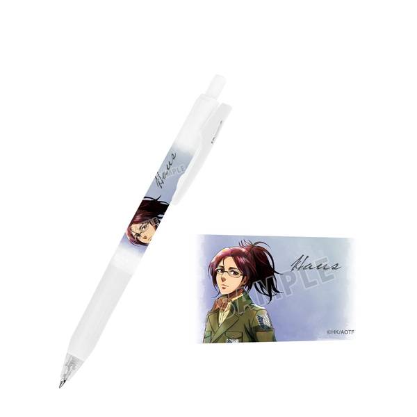 【9月予約】進撃の巨人描き下ろし ハンジ 冬の歩みver. サラサクリップ ボールペン キャラグッズ 4573643026707