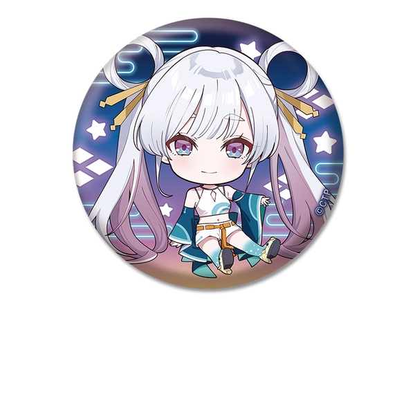 超かぐや姫！ ぺたん娘缶バッジ 月見ヤチヨ/バトル衣装