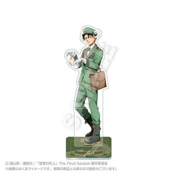 【3月予約】進撃の巨人 アクリルスタンド おとどけメェるver.(描き下ろし) リヴァイ キャラグッズ 4573676452542